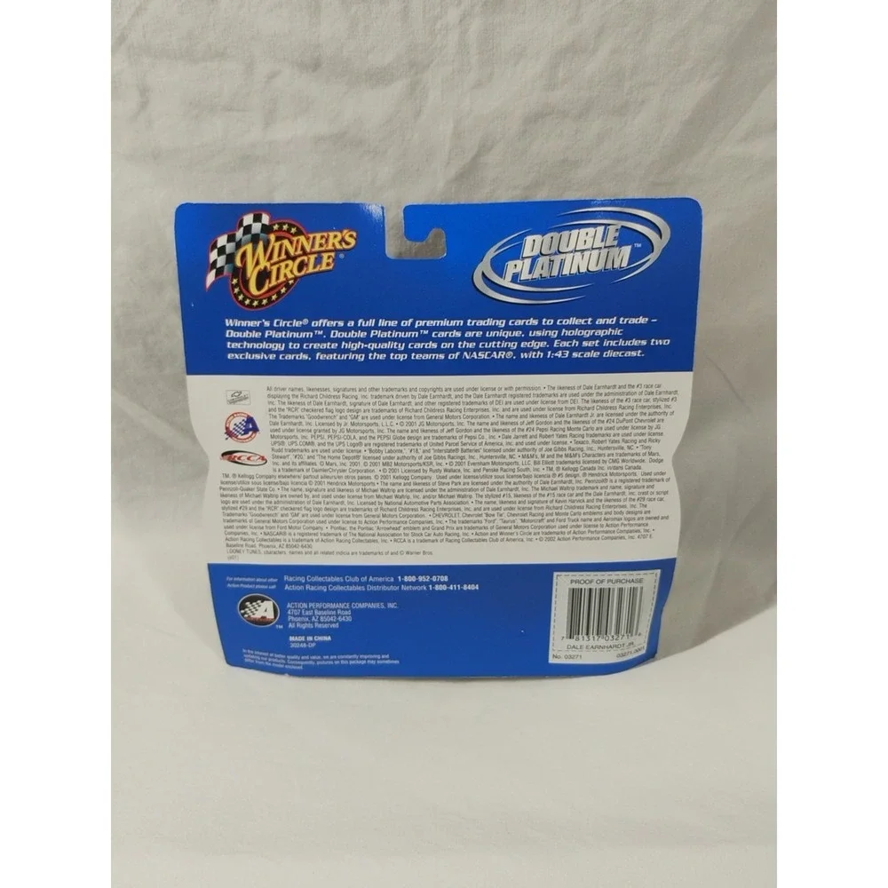 Dale Earnhardt Jr #3 2001 Nilla Wafers Nutter Butter Winners Circle‎ 1:43 Scale
